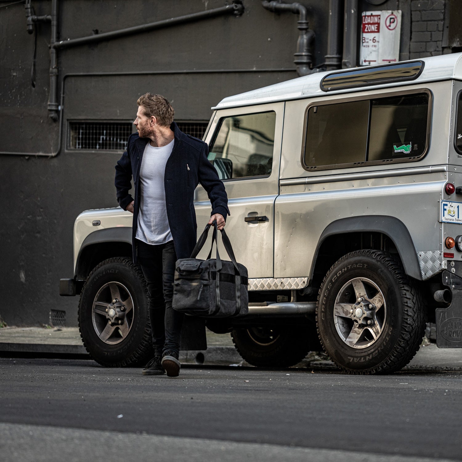 afternoons with Albert | technical weekender bag | black