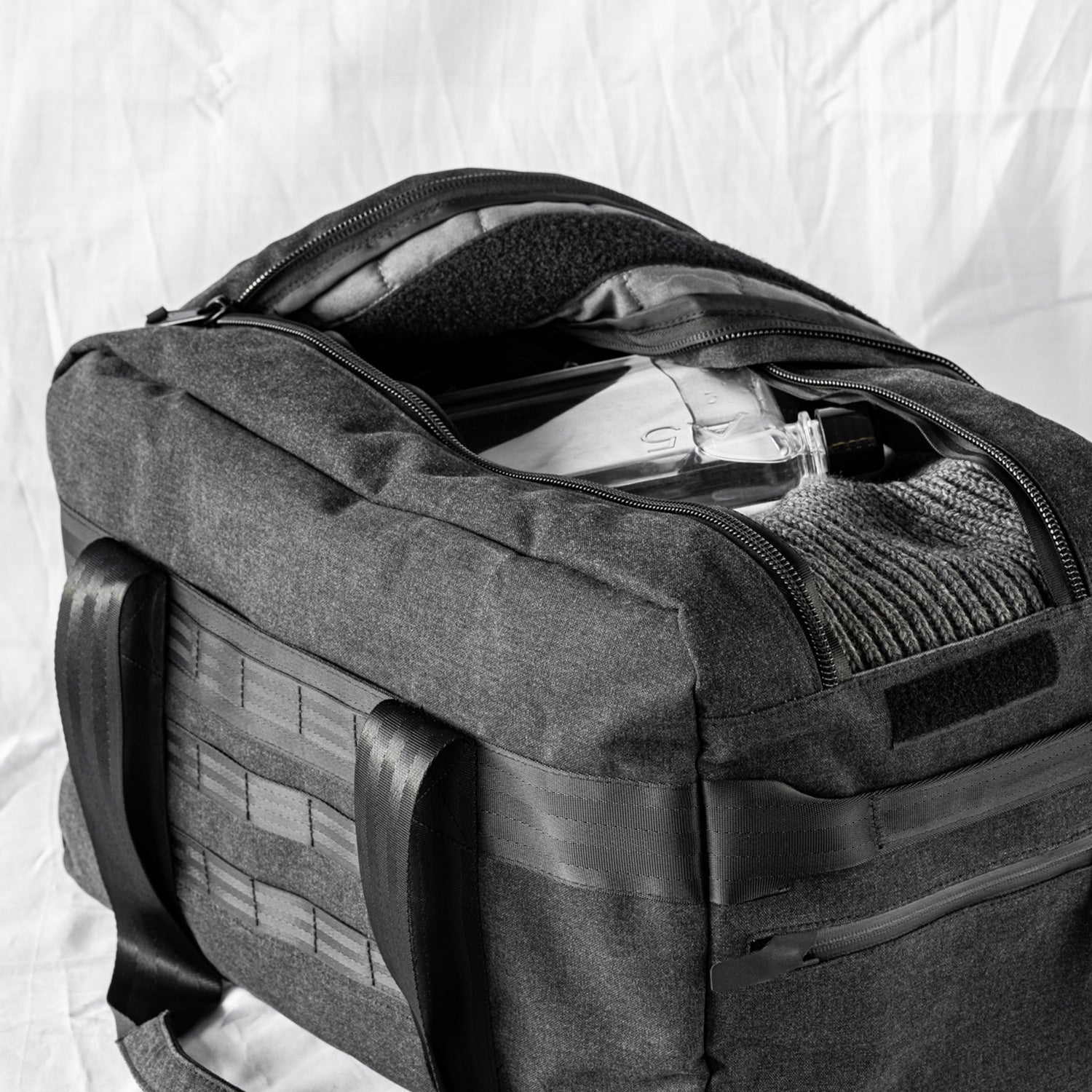 afternoons with Albert | technical weekender bag | black