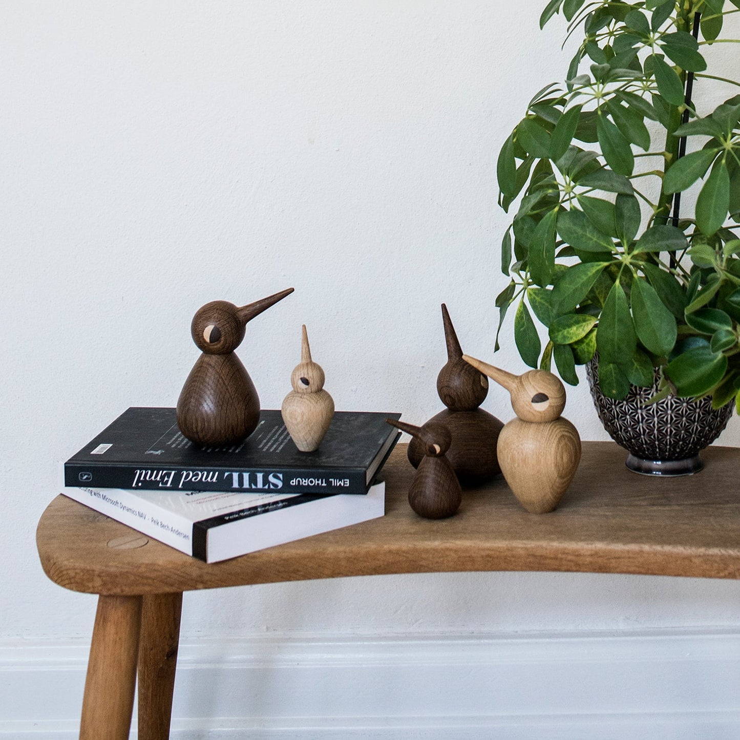 architectmade | wooden bird | large smoked oak