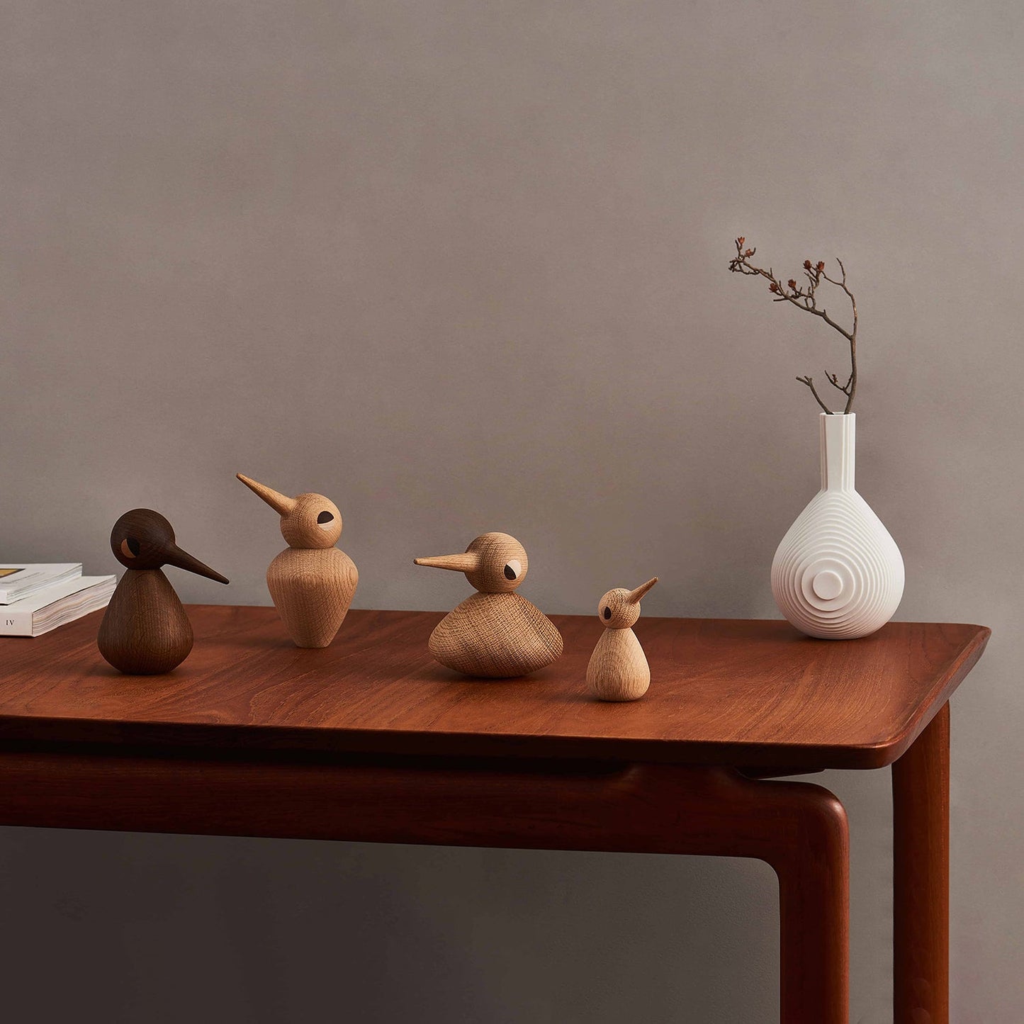 architectmade | wooden bird | large smoked oak