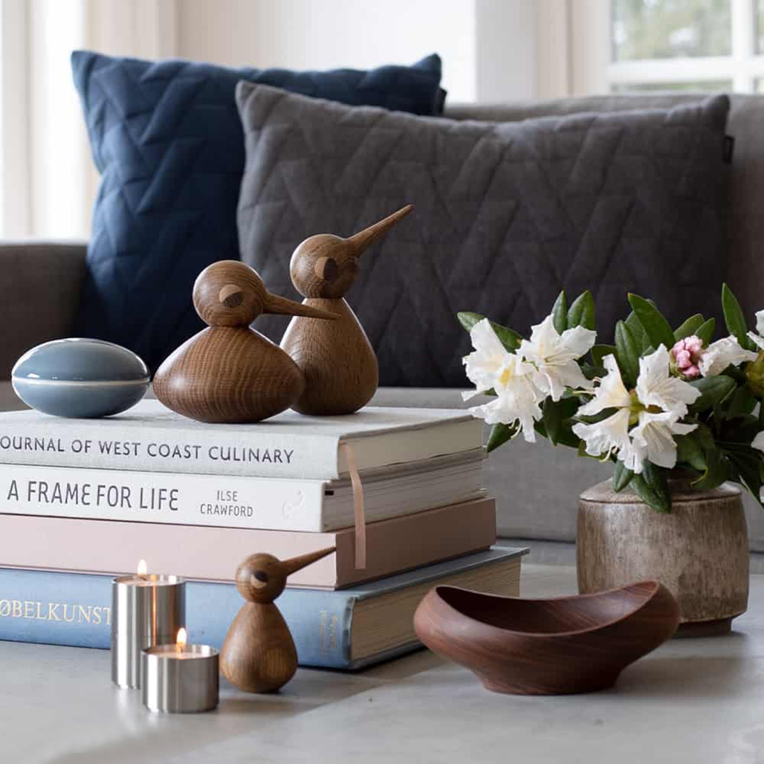 architectmade | wooden bird | large smoked oak