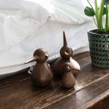 architectmade | wooden bird | large smoked oak