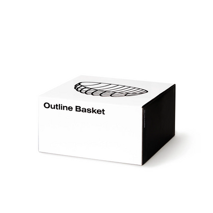 areaware | outline basket | large | black - DC