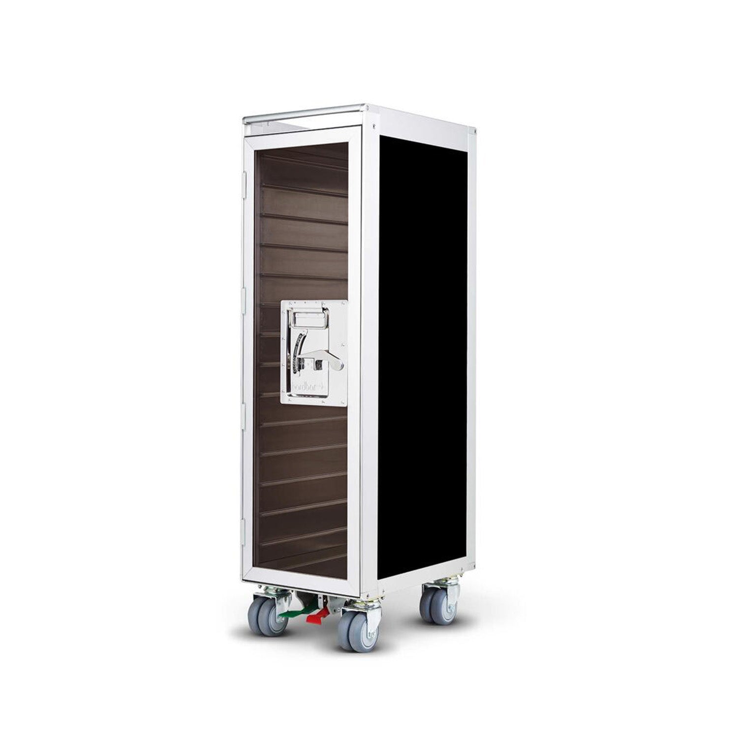 bordbar | classic trolley | OUTER TROLLEY ONLY - aluminium with transparent smoke door