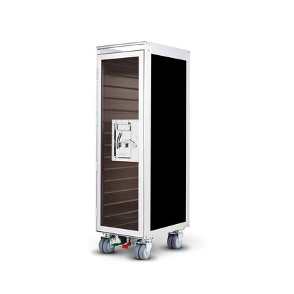 bordbar | classic trolley | OUTER TROLLEY ONLY - aluminium with transparent smoke door