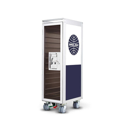 bordbar | classic trolley | OUTER TROLLEY ONLY - aluminium with transparent smoke door