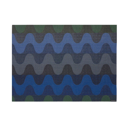 chilewich | placemat rectangle | wiggle deep sea