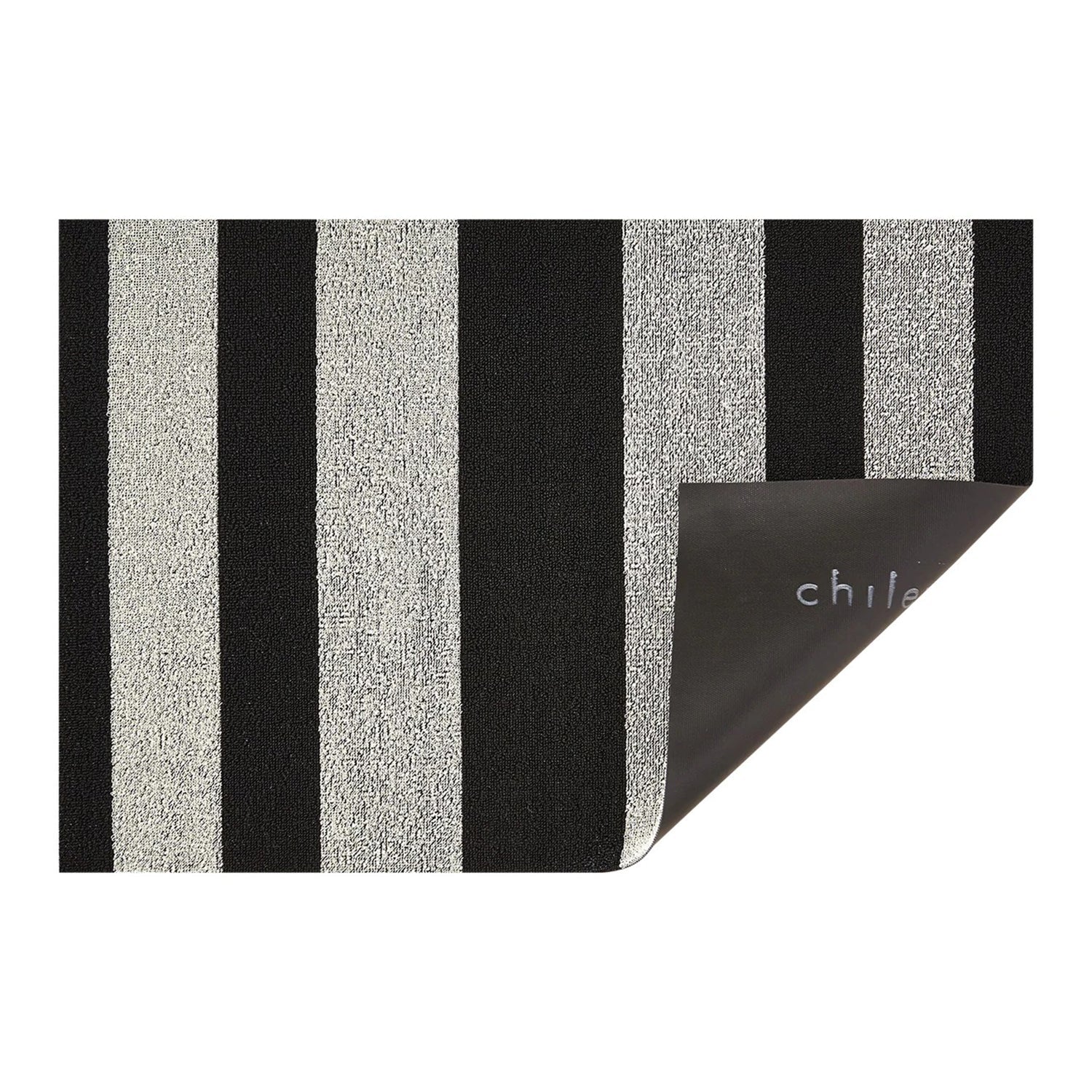 chilewich | large doormat 61x91cm (24x36") | bold stripe black + white - DC