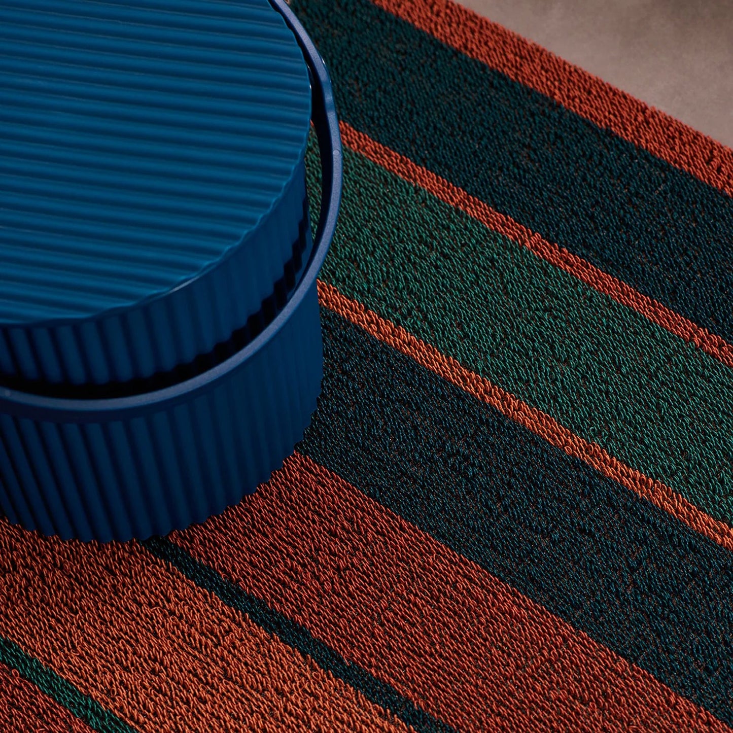 chilewich | shag utility doormat 61x91cm (24x36") | bolt stripe raspberry