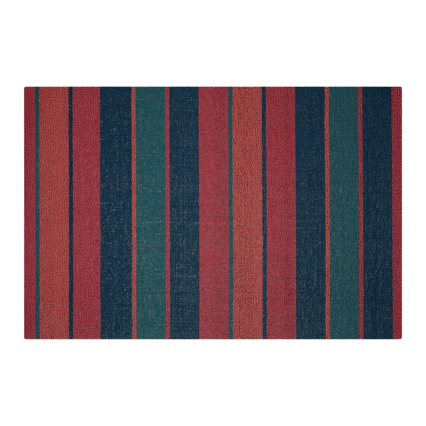 chilewich | shag utility doormat 61x91cm (24x36") | bolt stripe raspberry