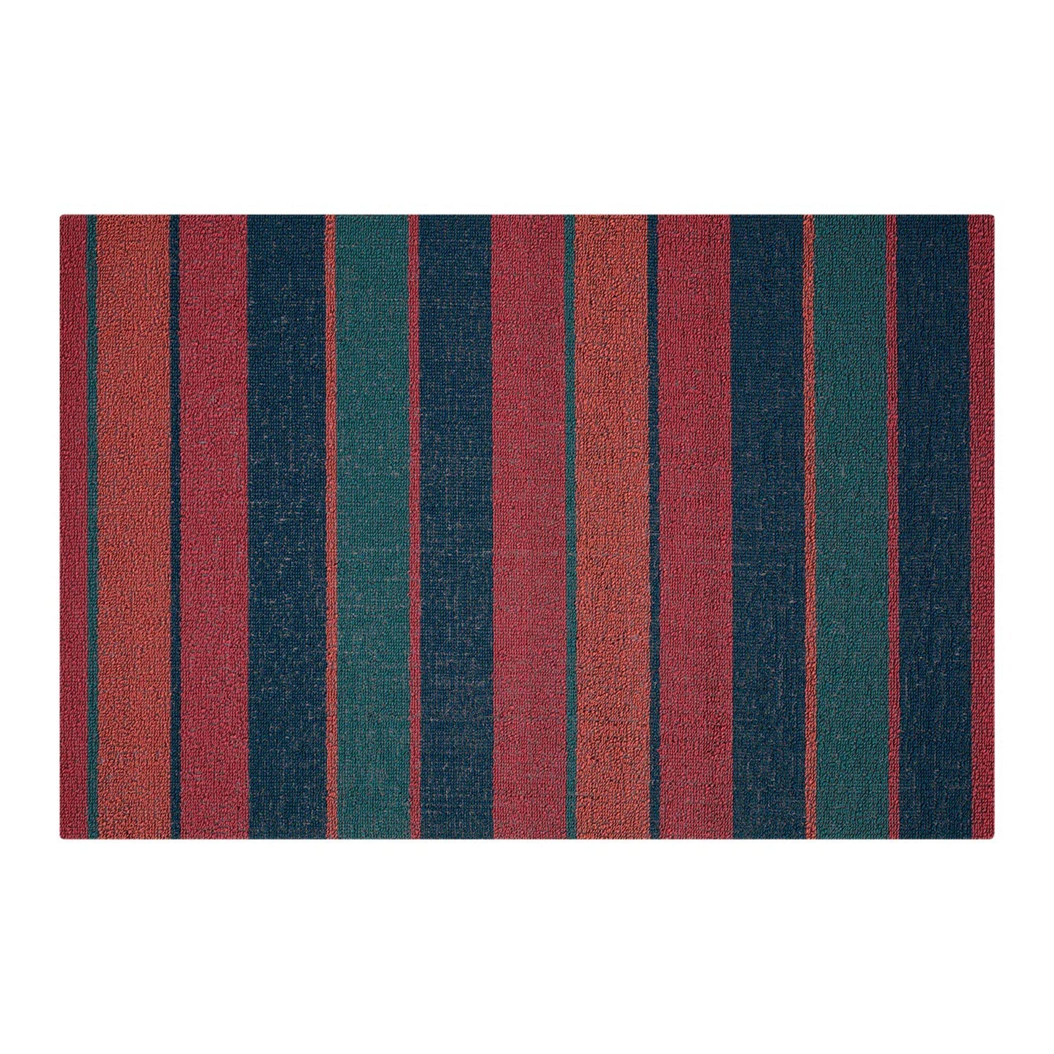 chilewich | shag utility doormat 61x91cm (24x36") | bolt stripe raspberry