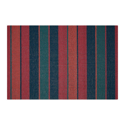 chilewich | shag utility doormat 61x91cm (24x36") | bolt stripe raspberry