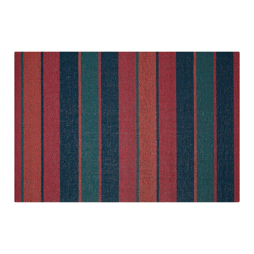 chilewich | shag utility doormat 61x91cm (24x36") | bolt stripe raspberry
