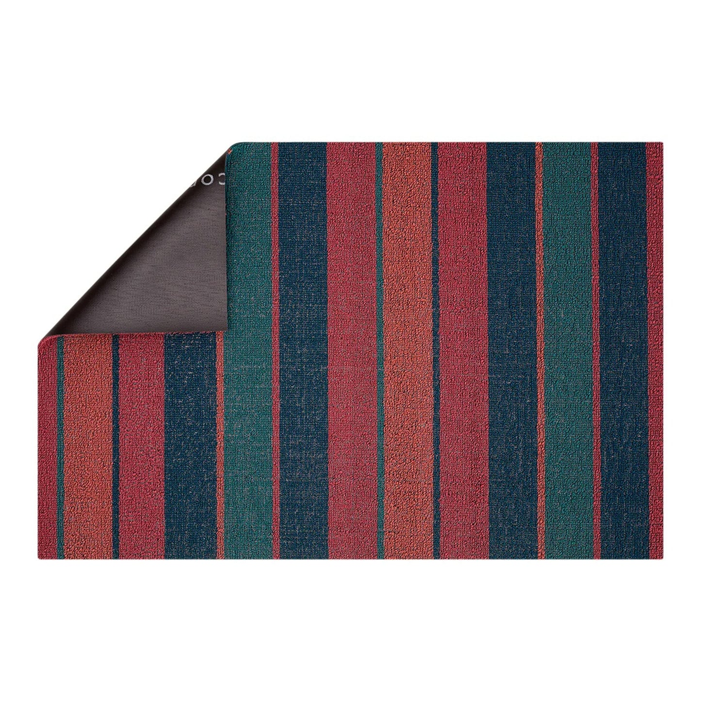 chilewich | shag utility doormat 61x91cm (24x36") | bolt stripe raspberry