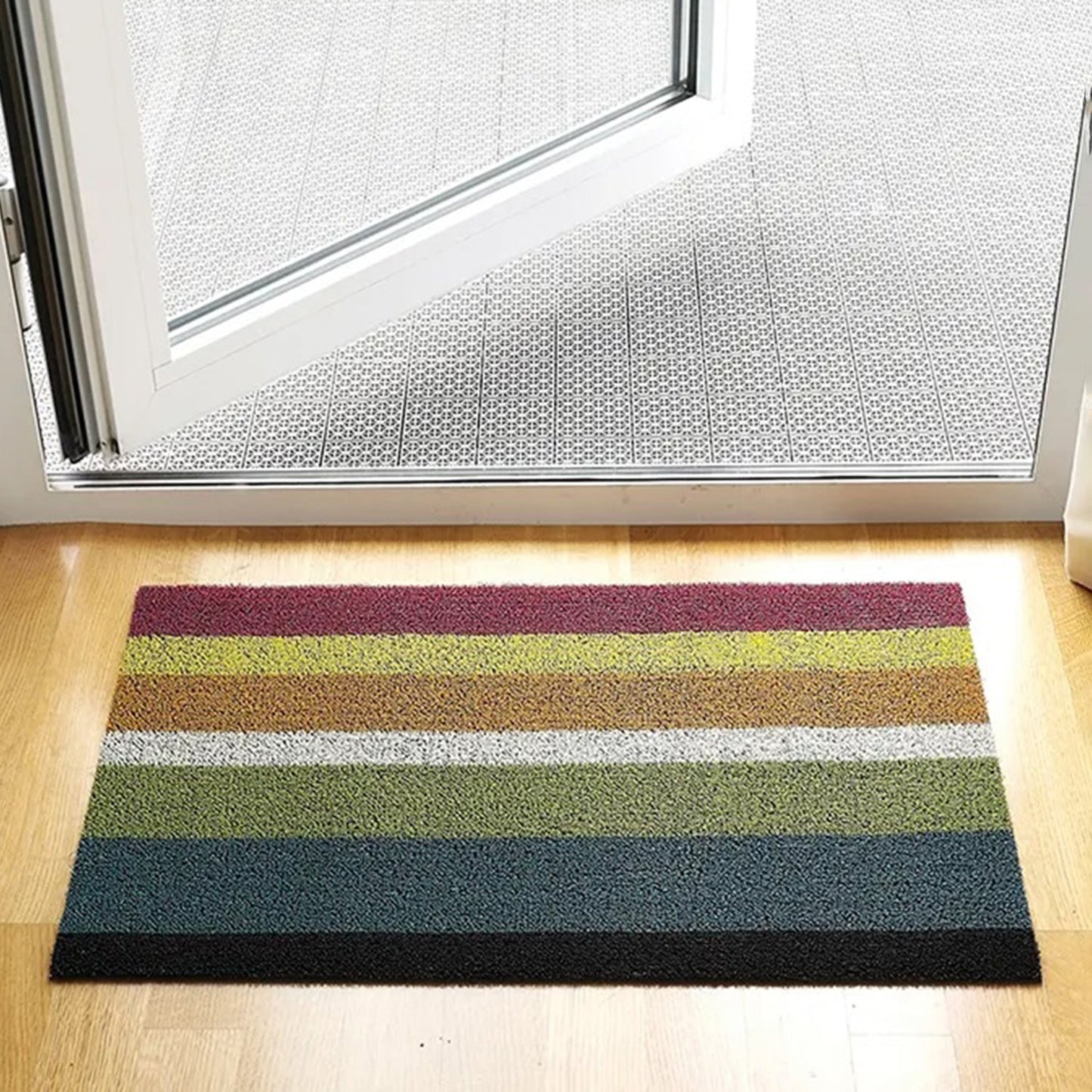 chilewich | shag doormat 46x71cm (18x28") | bold stripe multi