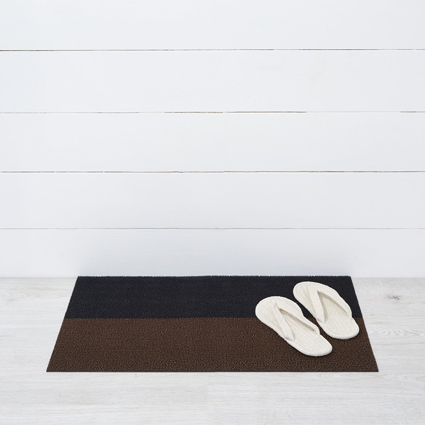 chilewich | shag doormat 46x71cm (18x28") | duo stripe mocha