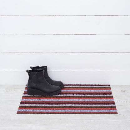 chilewich | shag doormat 46x71cm (18x28") | even stripe berry
