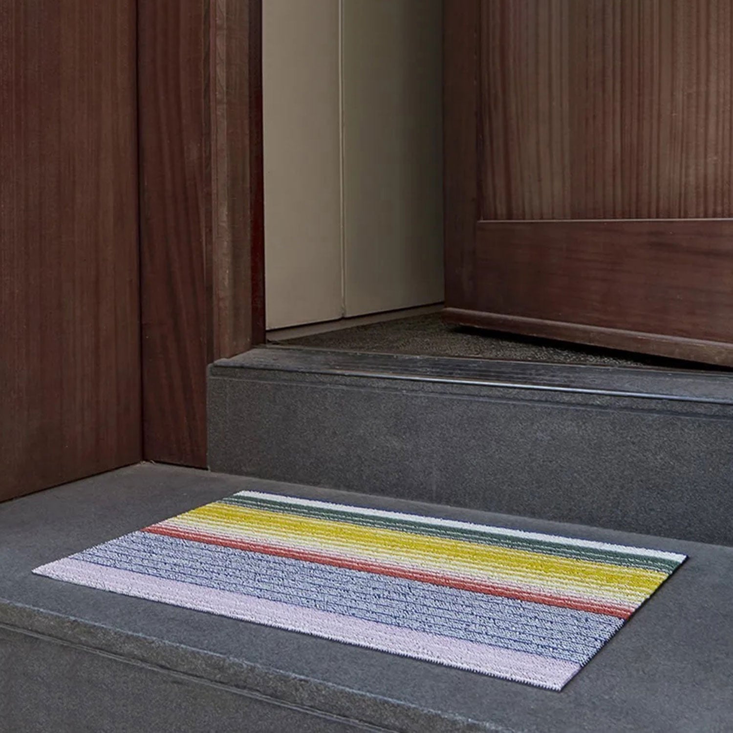 chilewich | shag doormat 46x71cm (18x28") | pop stripe multi