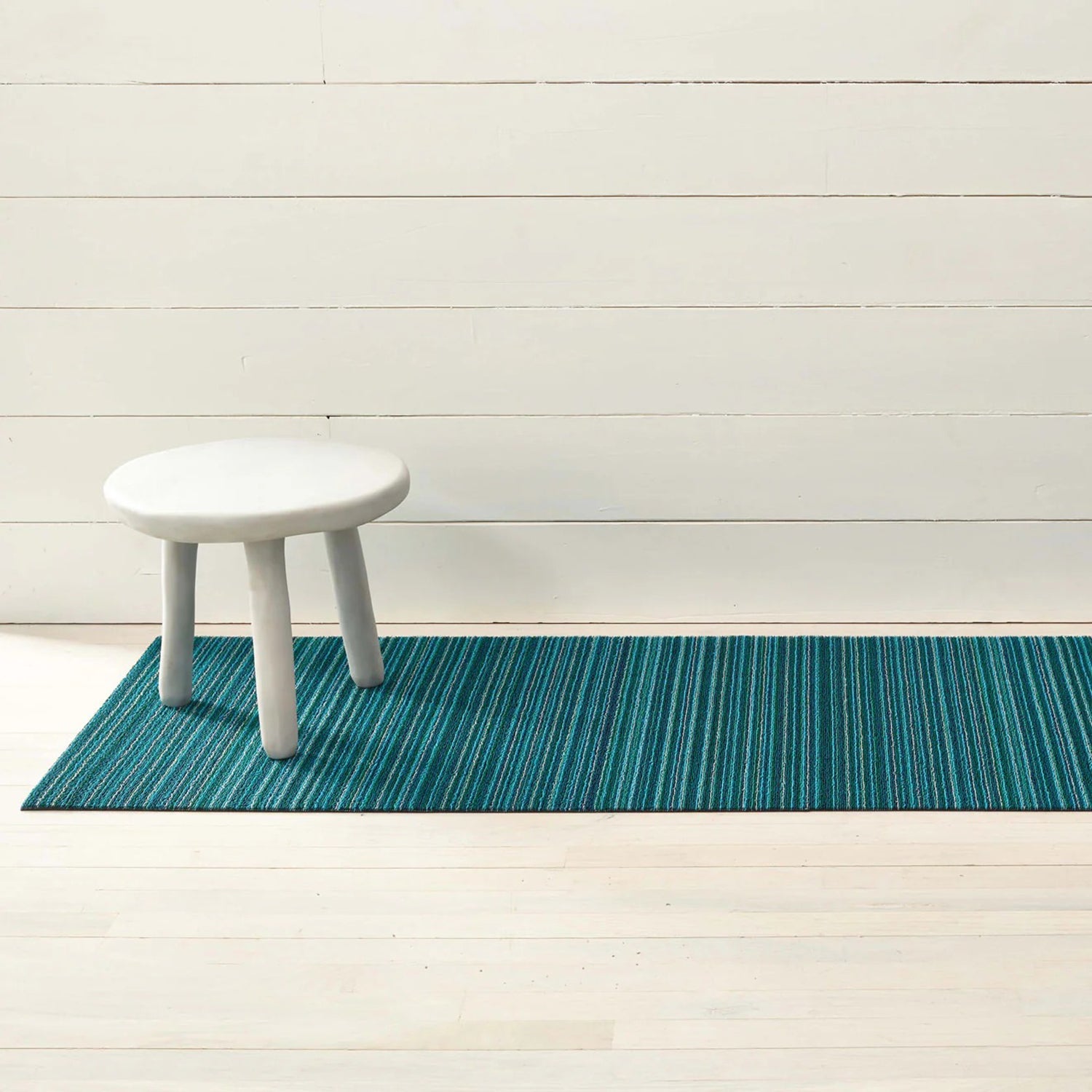 chilewich | runner mat 61x183cm (24x72") | skinny stripe turquoise