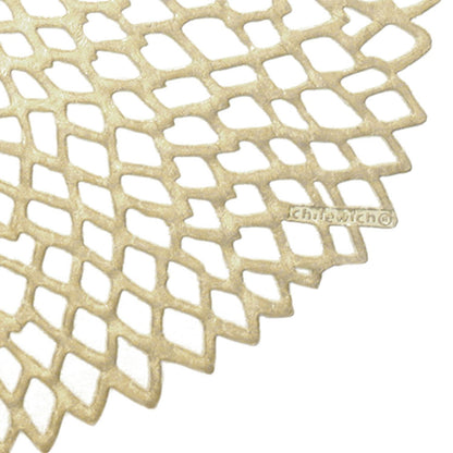 chilewich | placemat round | dahlia champagne ~ DC