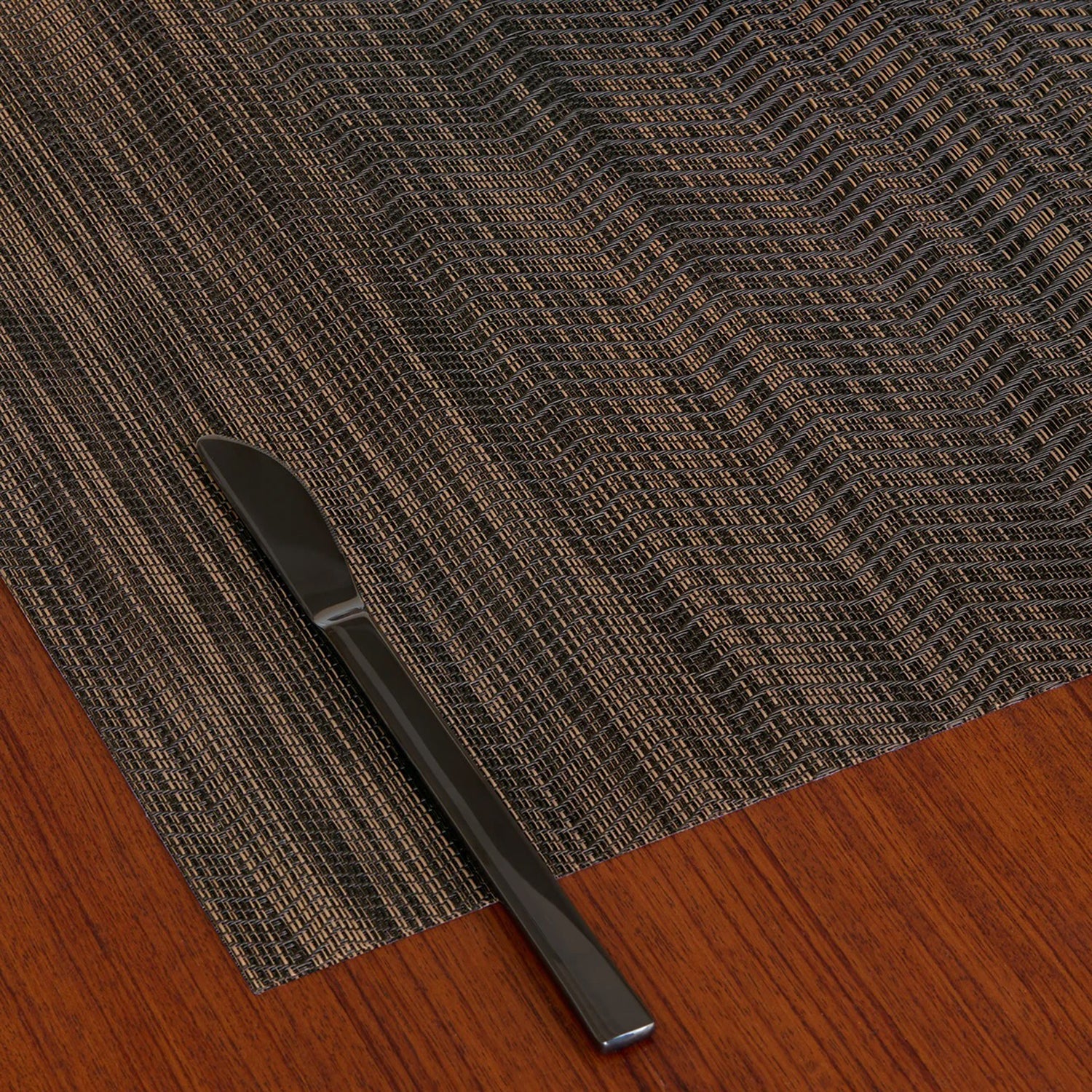 chilewich | placemat rectangle | wave tiger eye