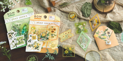 BGM Flake Sticker - Garden Post Office - Red