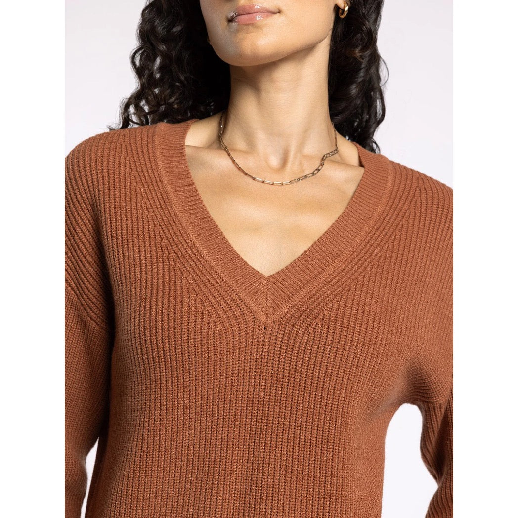 THREAD & SUPPLY - CORNELIA SWEATER | RUSTIC BROWN