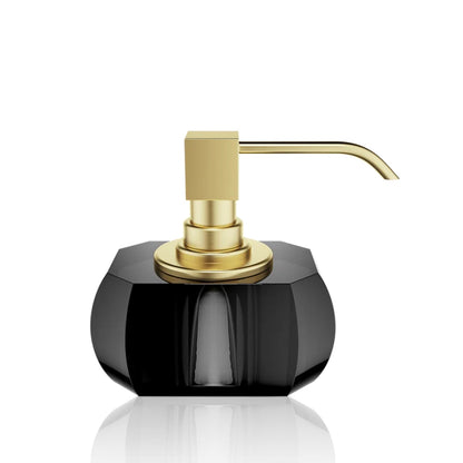 decor walther | KRISTALL collection | soap dispenser | anthracite + gold matt 24 carat