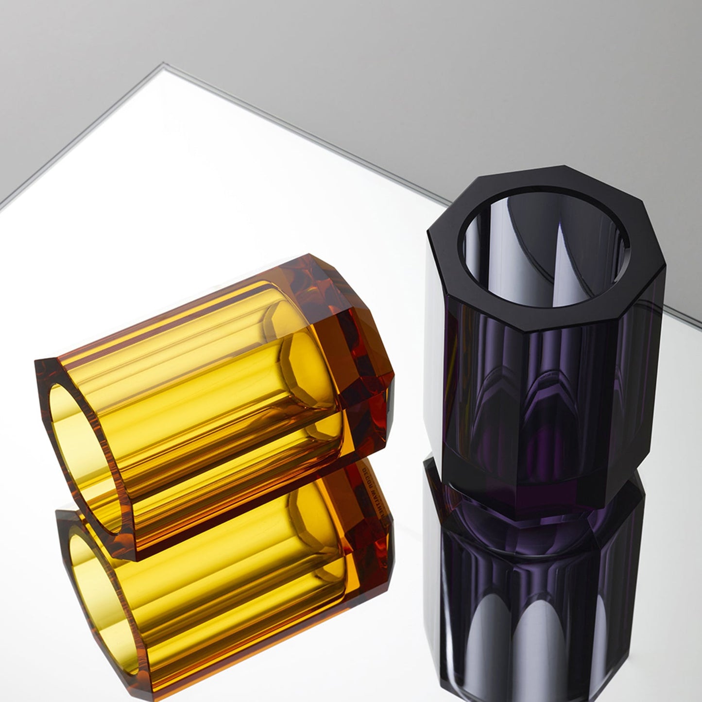 decor walther | KRISTALL collection | crystal tumbler | amber