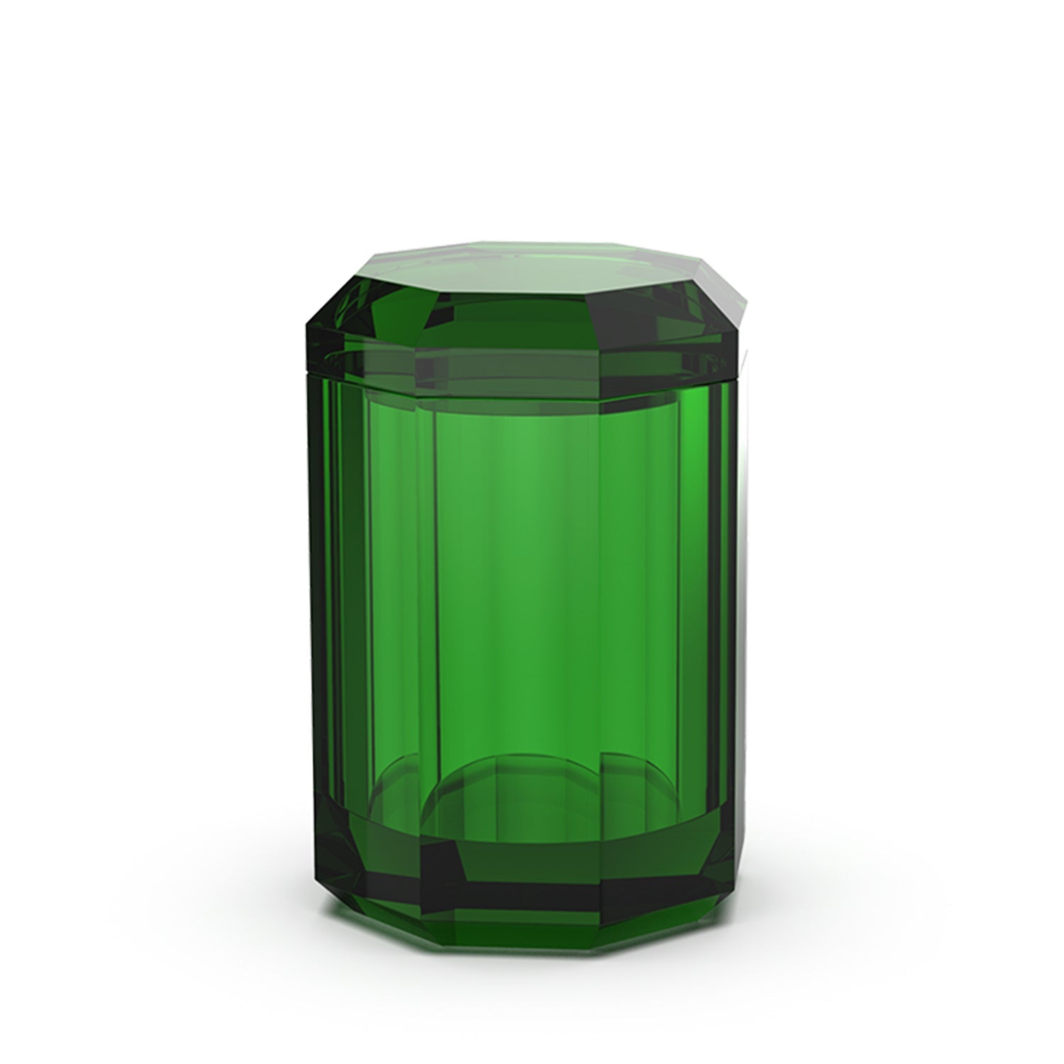 decor walther | KRISTALL collection | multi-purpose box with lid | english green
