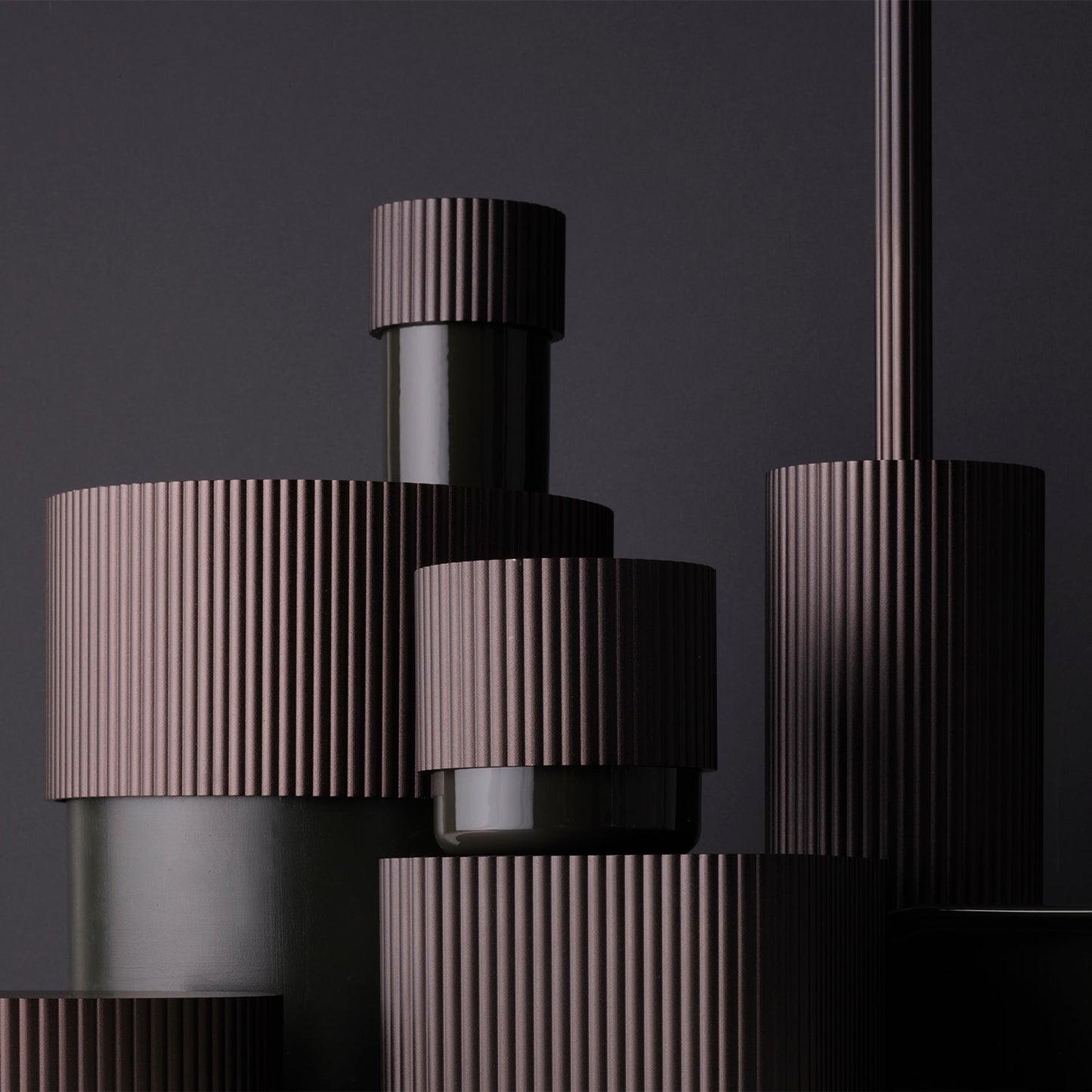 decor walther | OF.LINE series | toilet brush set | mocca + moor