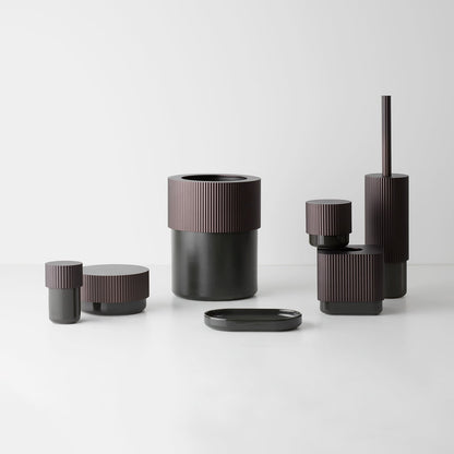 decor walther | OF.LINE series | toilet brush set | mocca + moor