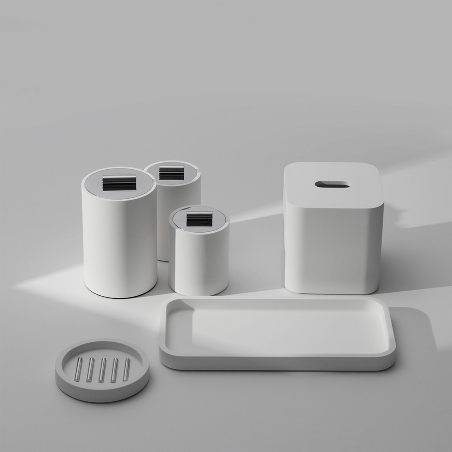 decor walther | STONE series | tissue box | white
