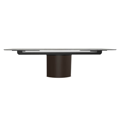 draenert | adler extension table | boat shape | PG1 neva stone | 105 x 190cm (270cm ext)