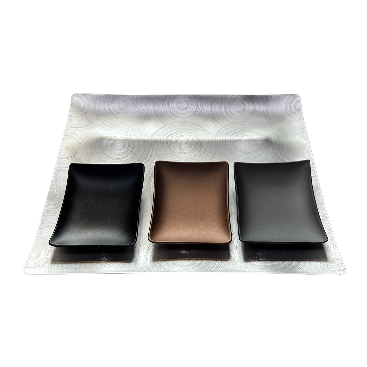 fink | tapas condiment tray | black
