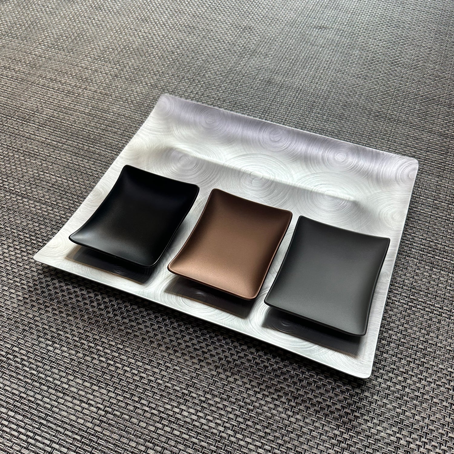 fink | tapas condiment tray | black