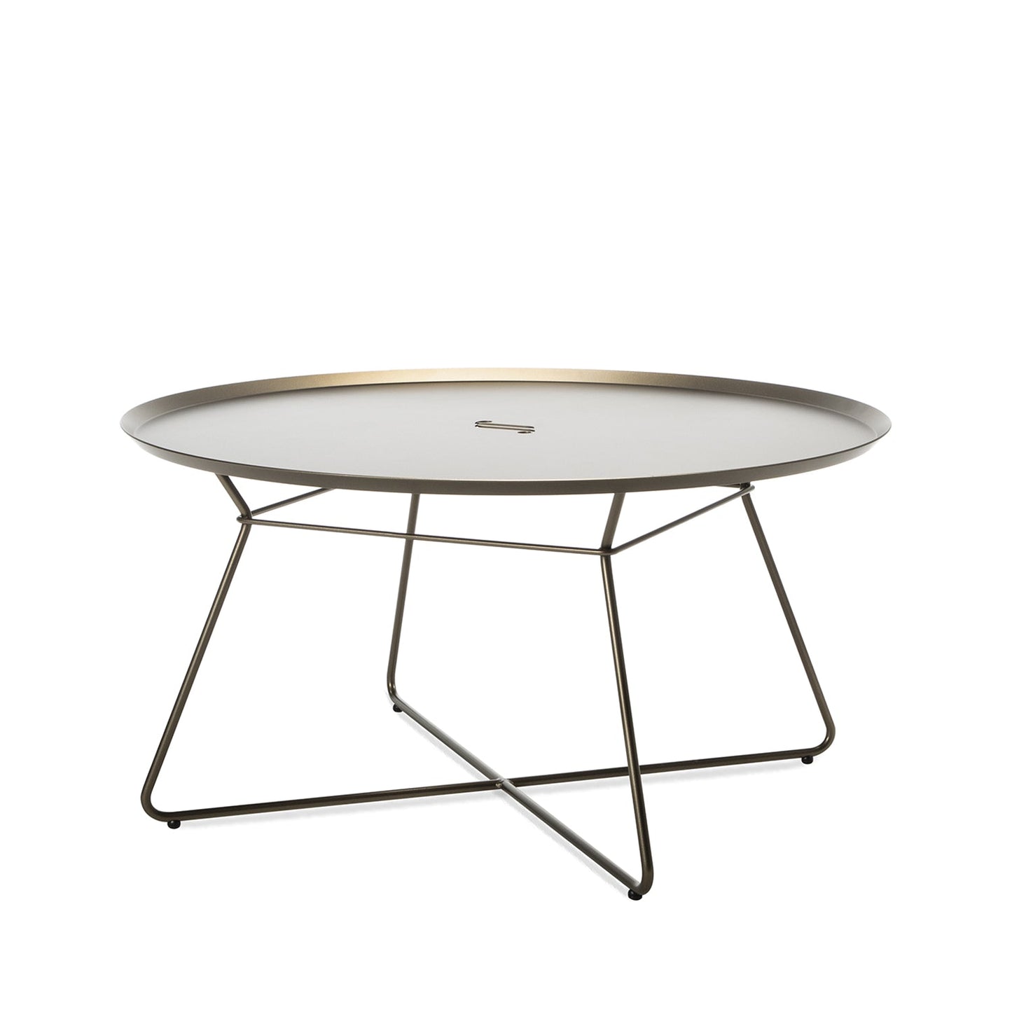 freifrau | leyasol outdoor coffee table | extra large | steel bronze glaze