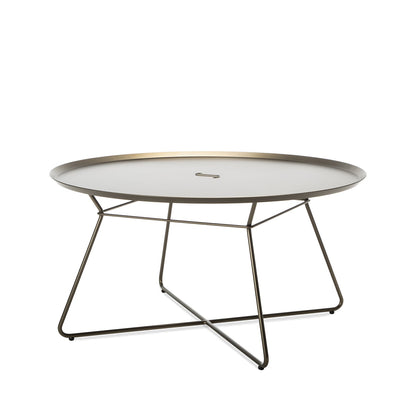 freifrau | leyasol outdoor coffee table | extra large | steel bronze glaze