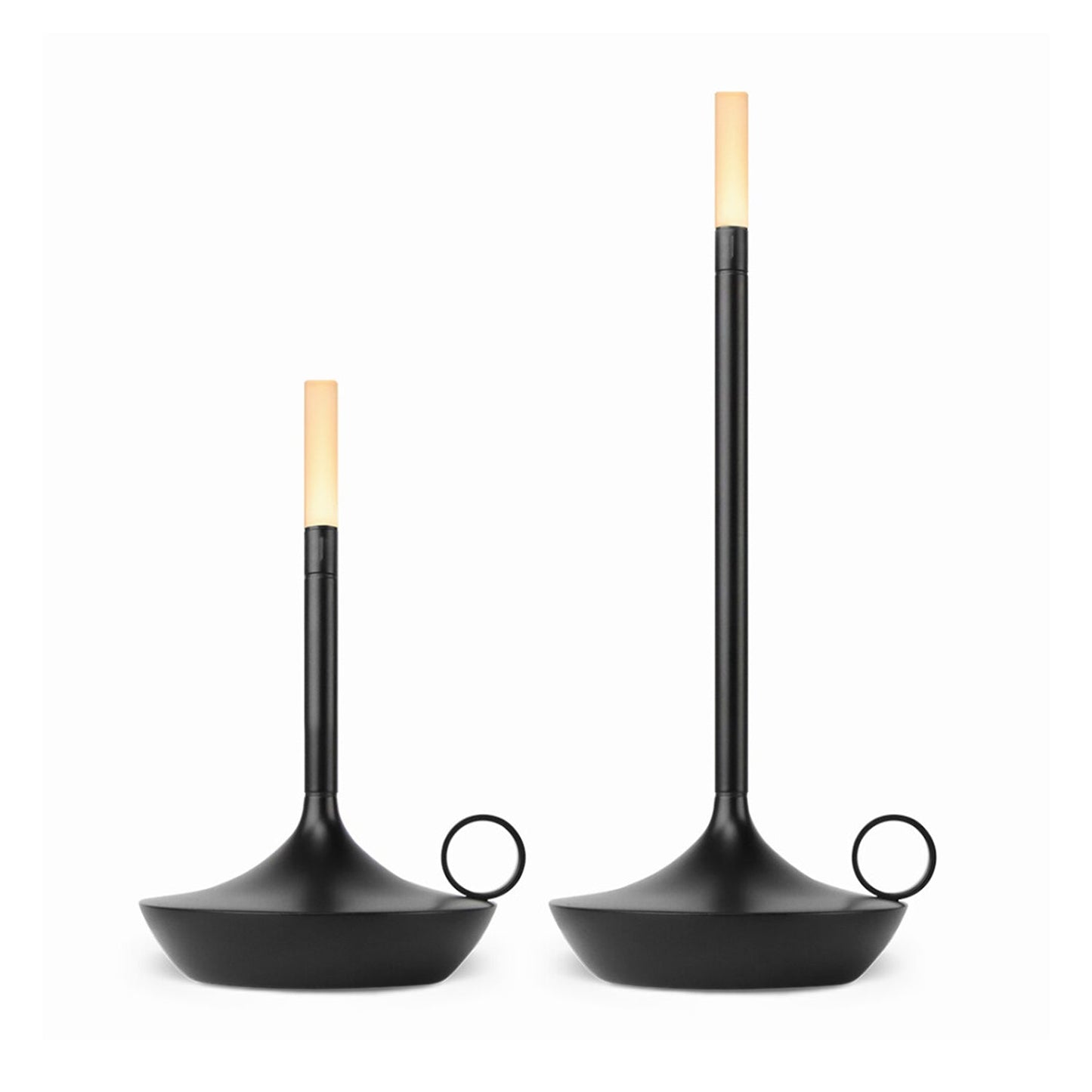 graypants | wick portable table lamp | black 26cm