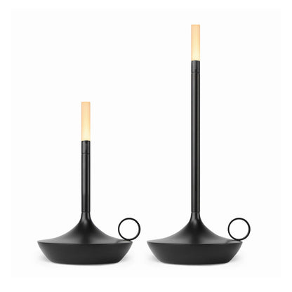 graypants | wick portable table lamp | black 26cm