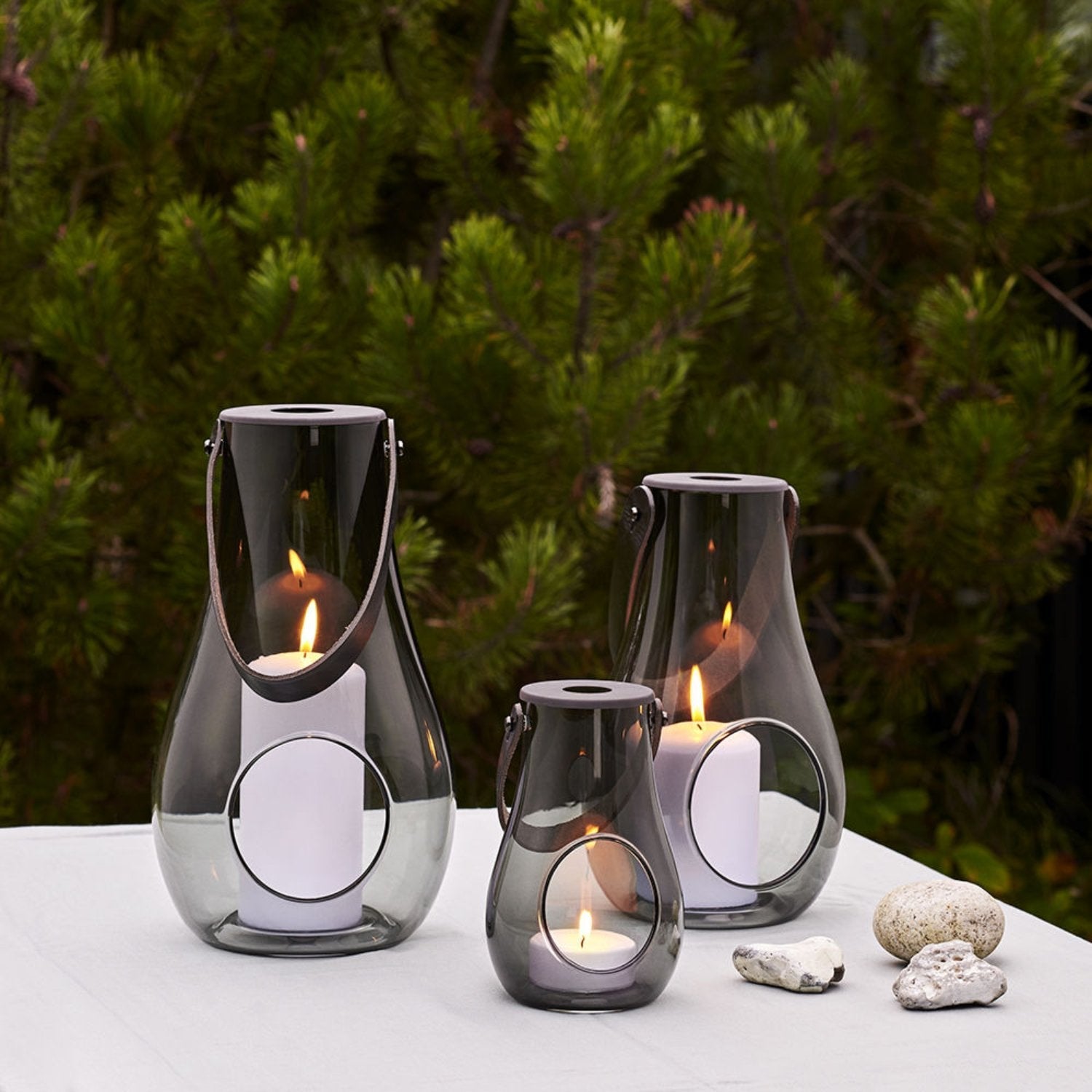 holmegaard | design with light lantern | smoke 29cm - LC