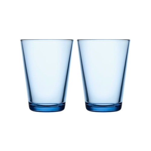 iittala | kartio highball glass | set of 2 | aqua