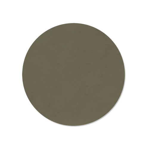 lind dna | table mat | circle medium | nupo army green