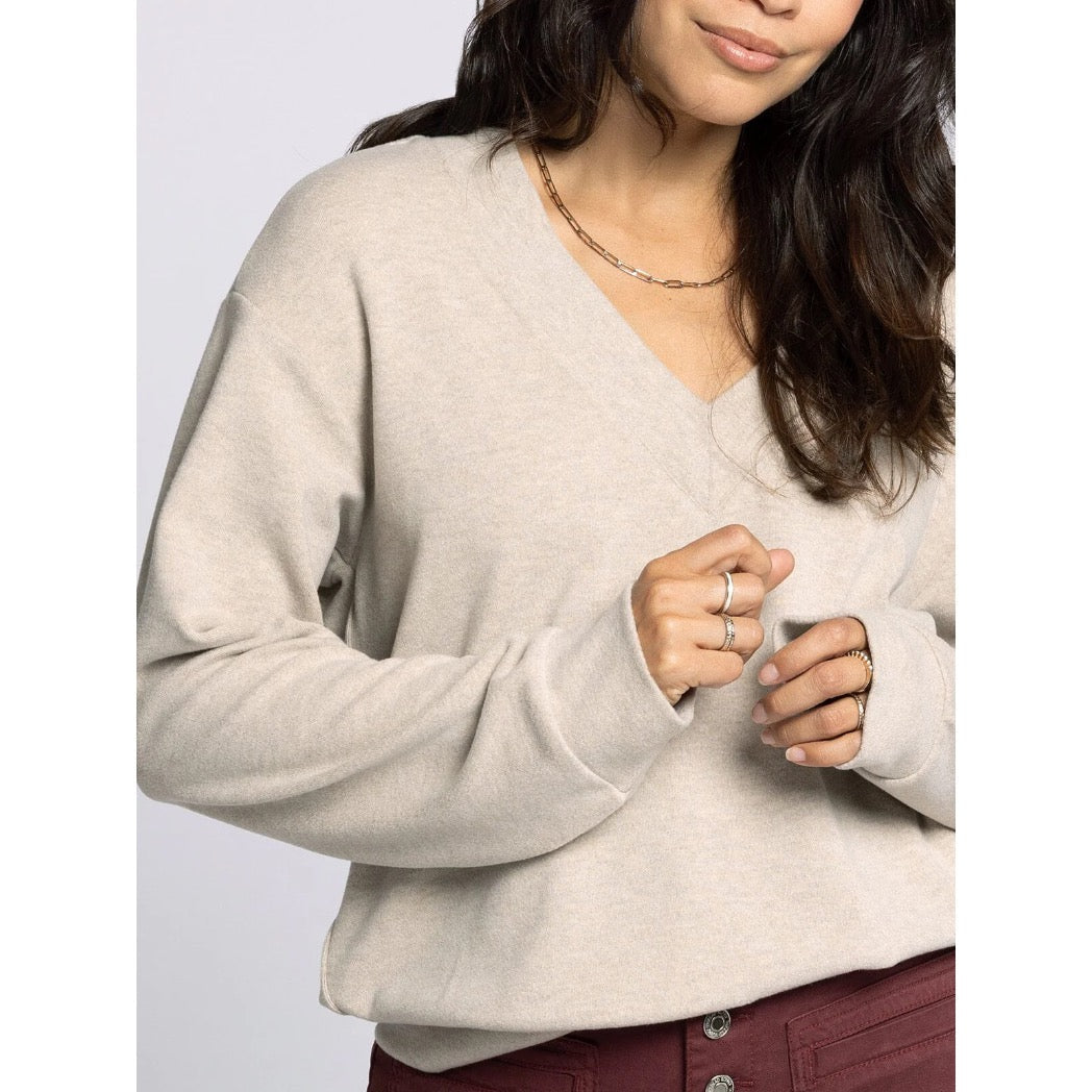 THREAD & SUPPLY - PAMELA SWEATER | BONE WHITE