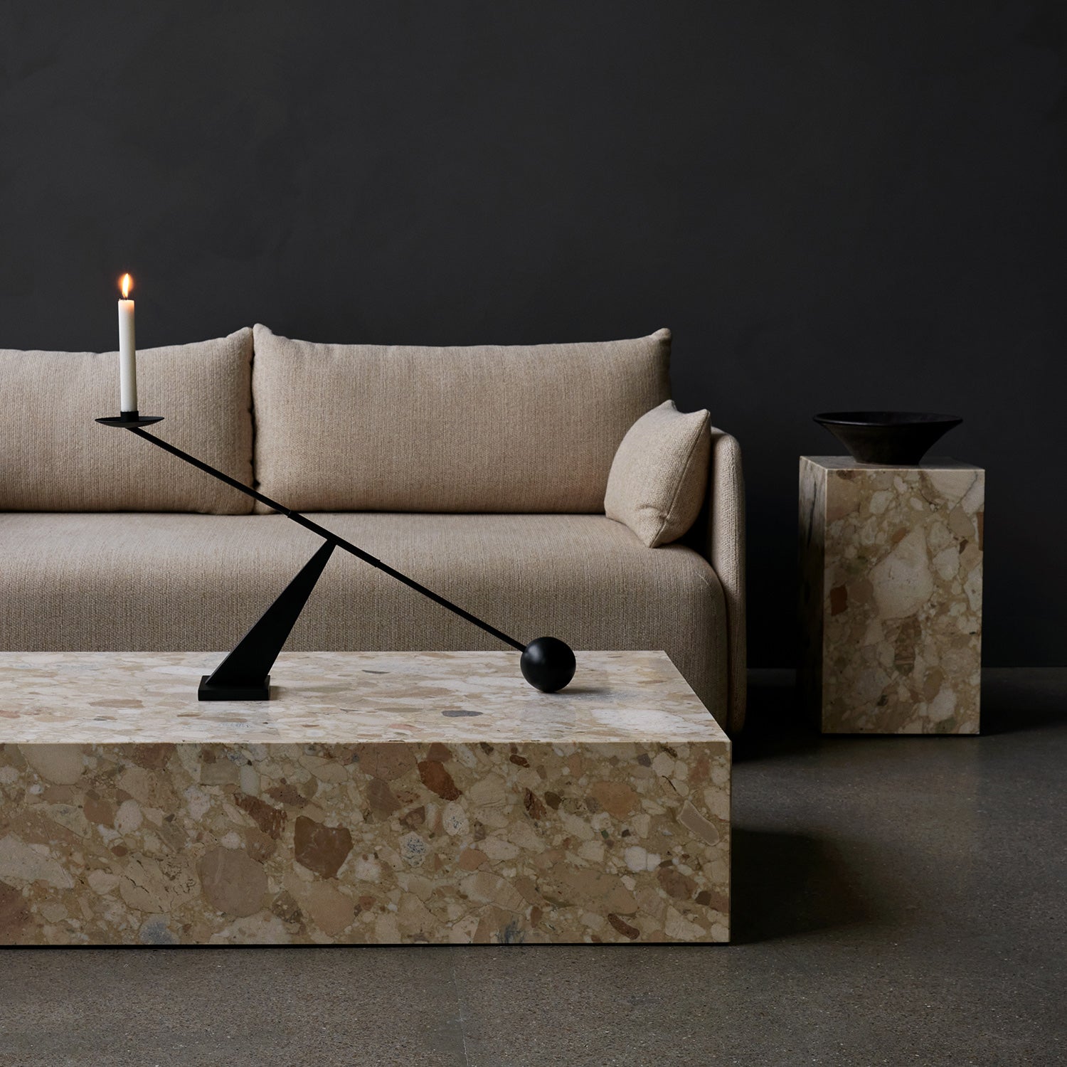 audo copenhagen (menu) | interconnect candle holder | black