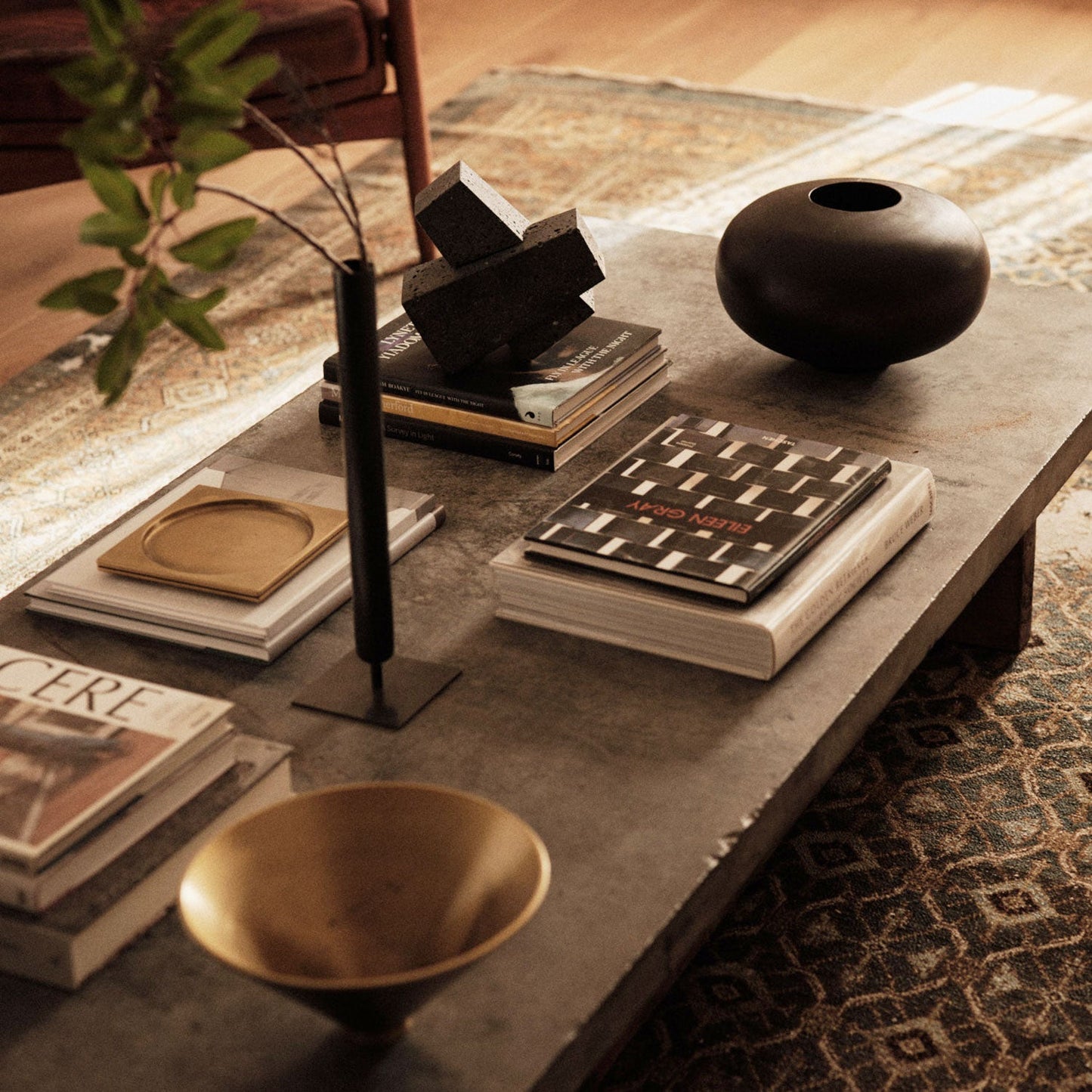 audo copenhagen (menu) | stance vase | bronzed brass 40cm