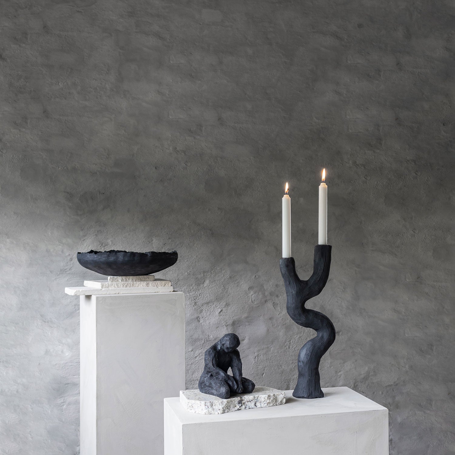 mette ditmer | art piece | patch bowl | black