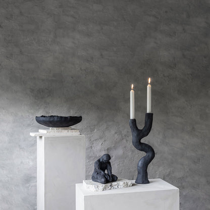 mette ditmer | art piece | patch bowl | black