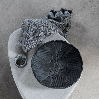 mette ditmer | art piece | patch bowl | black