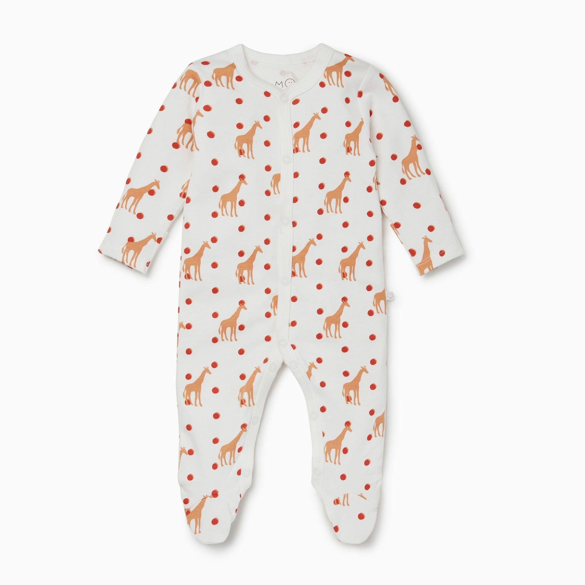 Giraffe Front Opening Sleepsuit Twin Set